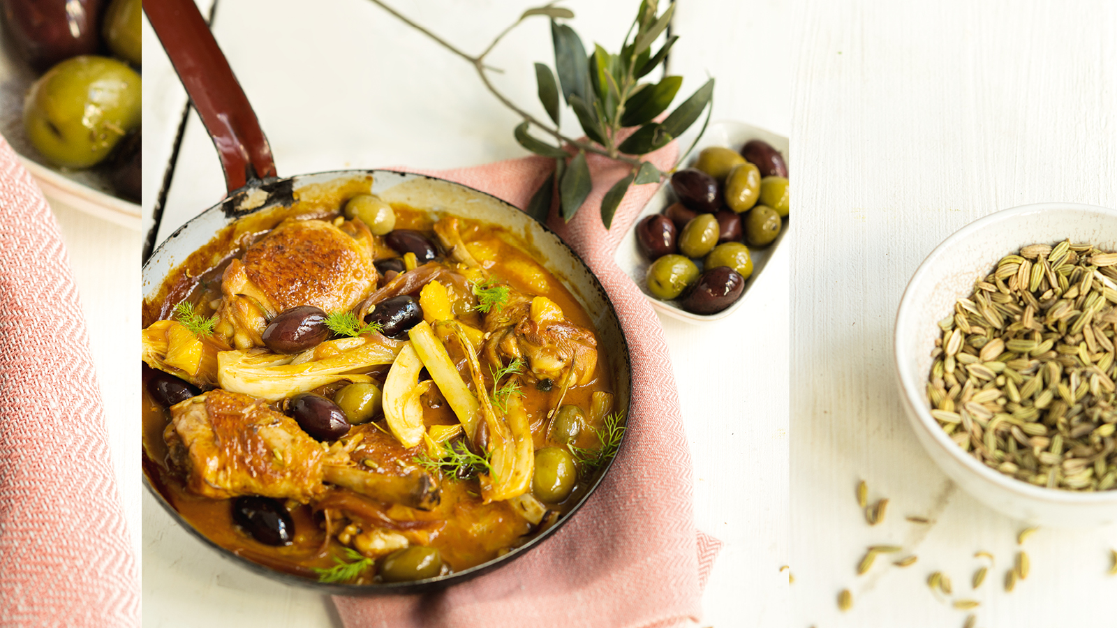 Geschmorte Hendlkeulen mit Fenchel und Sardellen - maxima