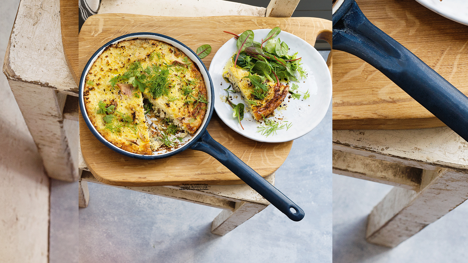 Frittata mit Seeforelle